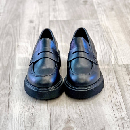 Mocassino in Pelle con suola carro