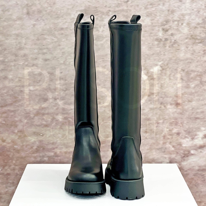 Stivale elasticizzato in Pelle