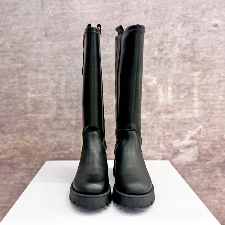 Stivale elasticizzato in Pelle