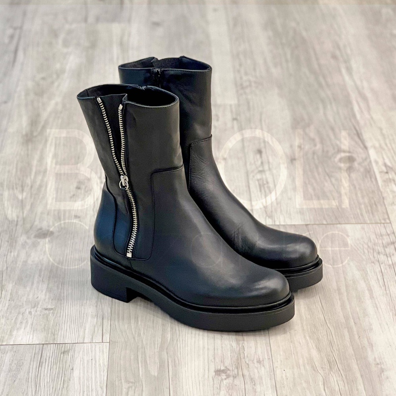 Biker in Pelle zip