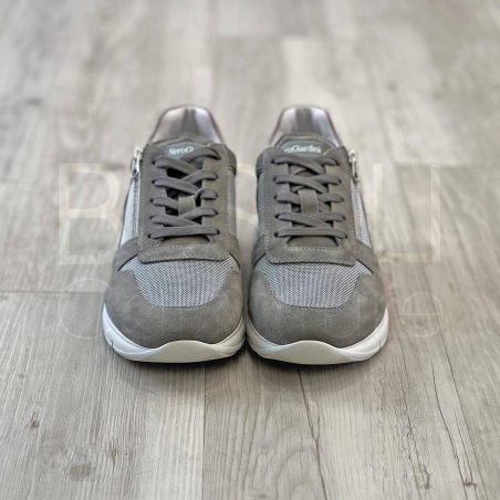 Sneaker zip in Camoscio