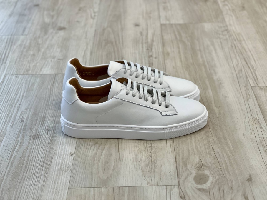 Sneaker bianca Pelle