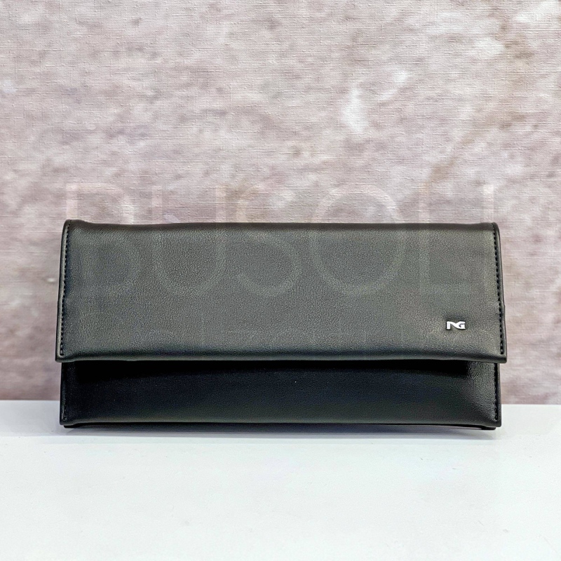 Pochette in Nappa nera