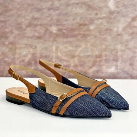 Slingback in Jeans