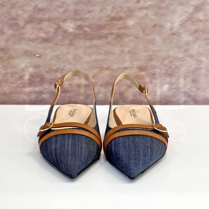 Slingback in Jeans