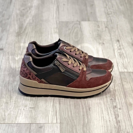 Sneaker in Pelle zip