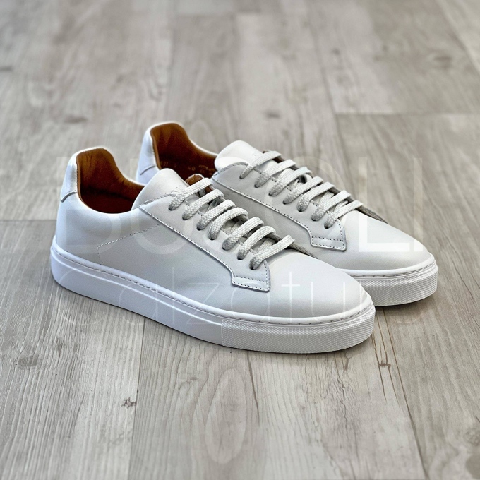 Sneaker bianca Pelle