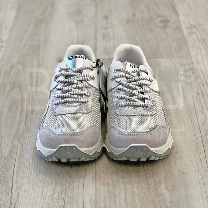 Sneaker in mesh con Dettagli Snake