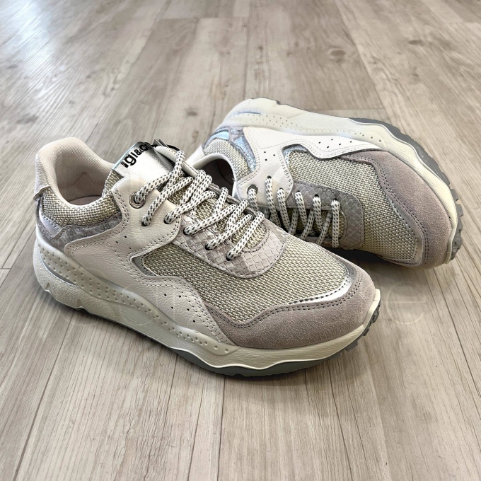 Sneaker in mesh con Dettagli Snake