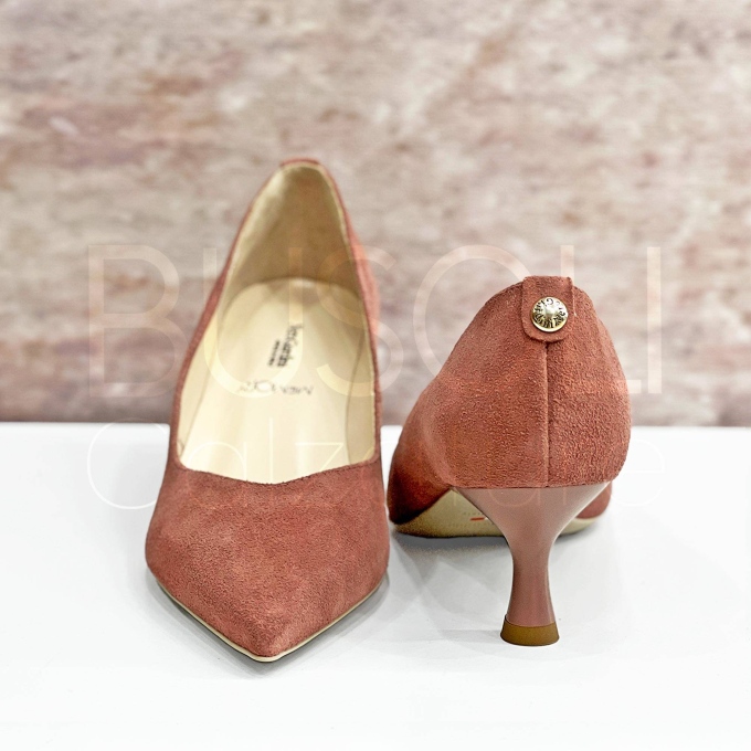 Decolletè suede Rosa Antico