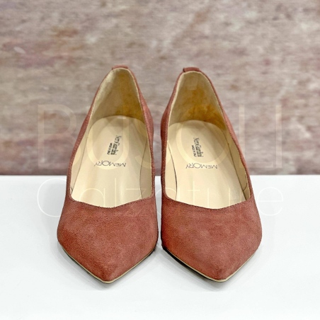 Decolletè suede Rosa Antico