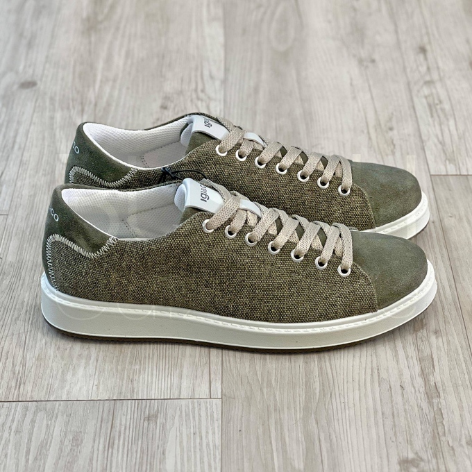 Sneaker Tela e Camoscio
