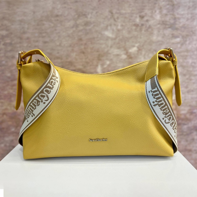 Borsa Tracolla logata Gialla