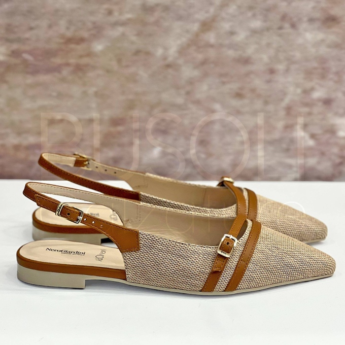 Slingback in Rafia