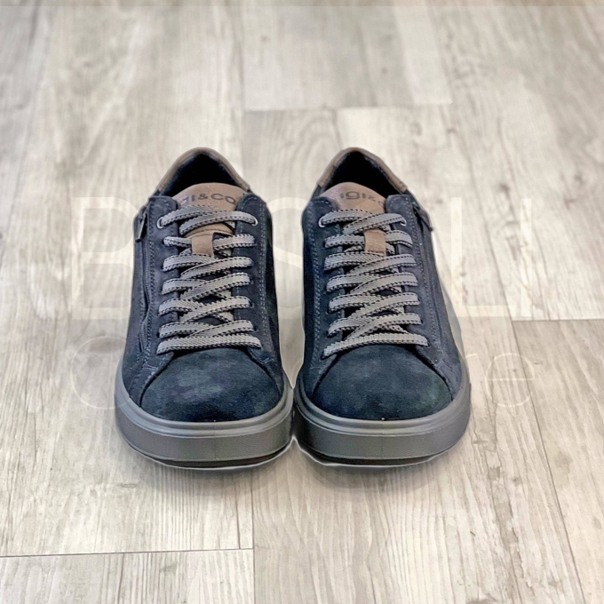 Sneaker in Camoscio con zip