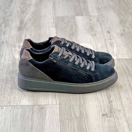 Sneaker in Camoscio con zip
