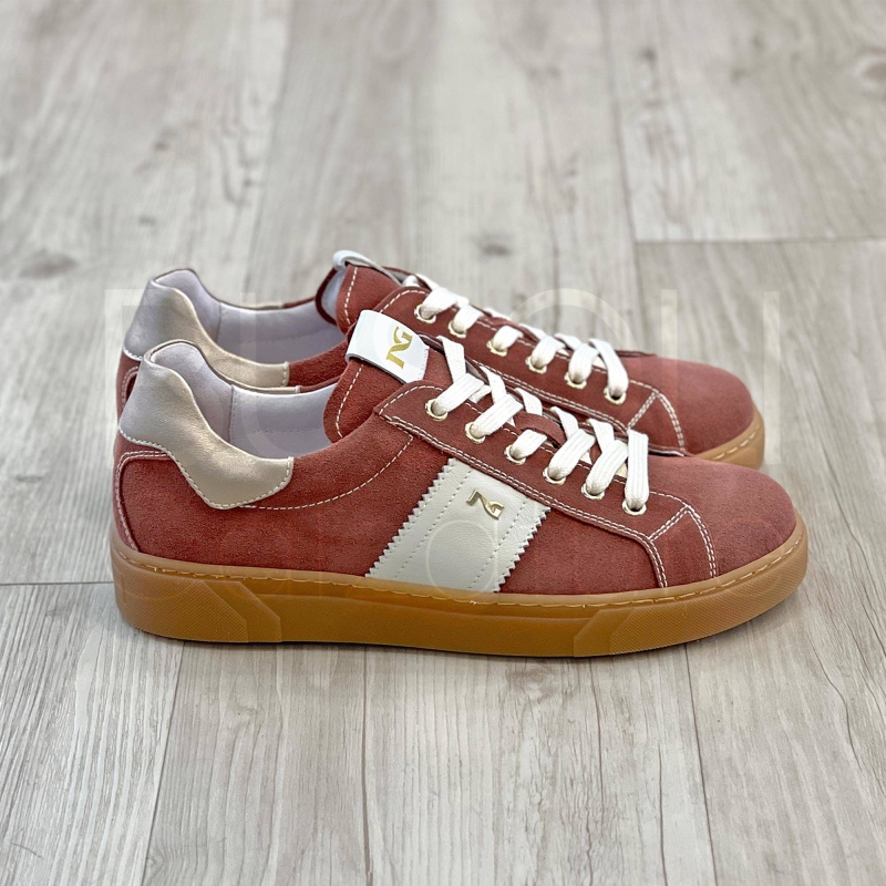 Sneaker Camoscio Rosa antico