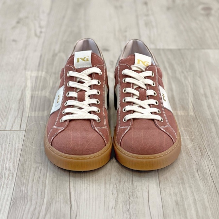 Sneaker Camoscio Rosa antico