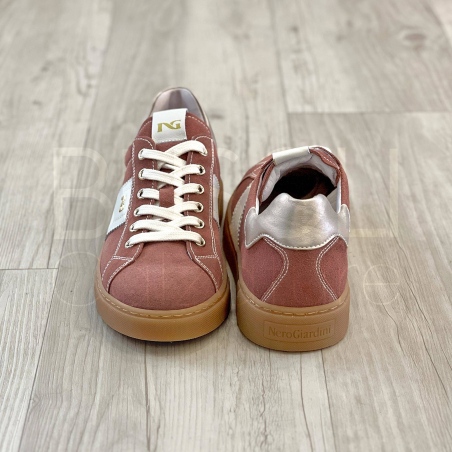 Sneaker Camoscio Rosa antico