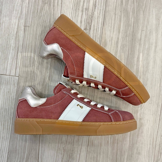 Sneaker Camoscio Rosa antico