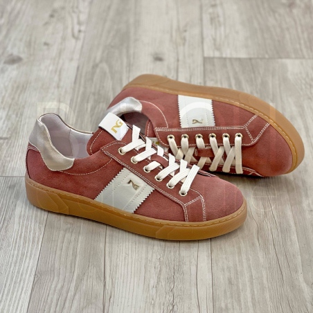 Sneaker Camoscio Rosa antico