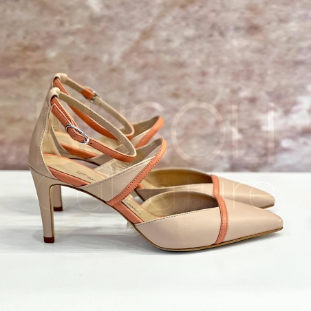 Décolleté cinturini in Pelle