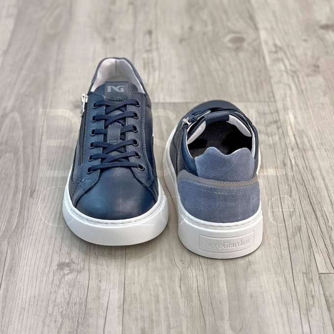 Sneaker in Pelle zip