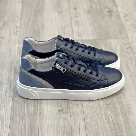Sneaker in Pelle zip