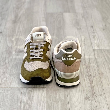 574 Suede olive grove