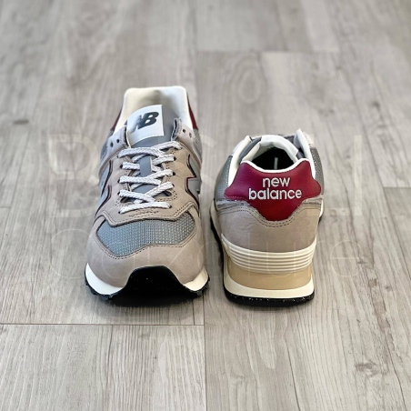 574 Nabuk burgundy accent