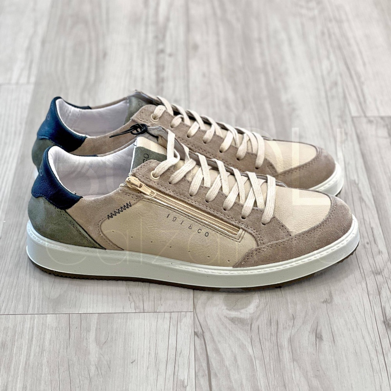 Sneaker Beige con Zip