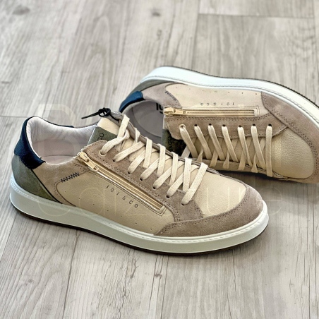 Sneaker Beige con Zip