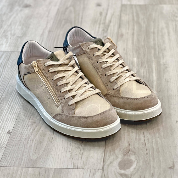 Sneaker Beige con Zip