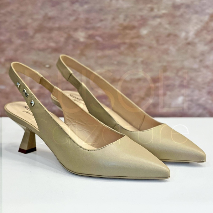 Slingback in Pelle