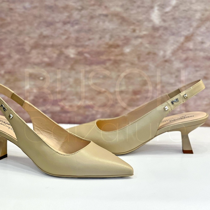Slingback in Pelle
