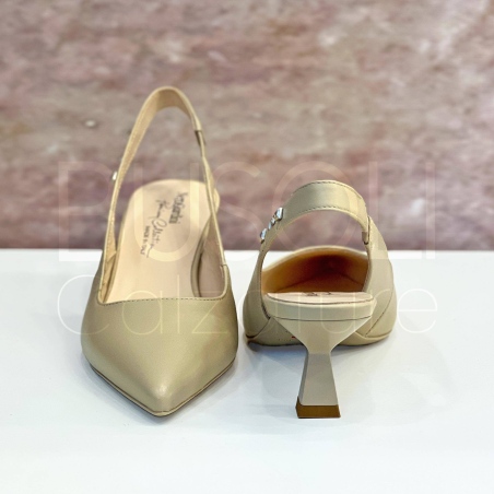 Slingback in Pelle
