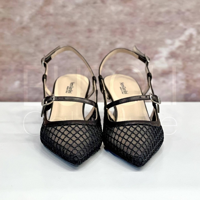 Decolleté Slingback in rete