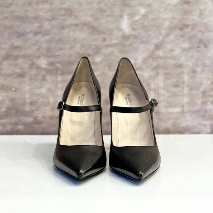 Décolleté in Pelle con cinturino