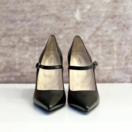 Décolleté in Pelle con cinturino