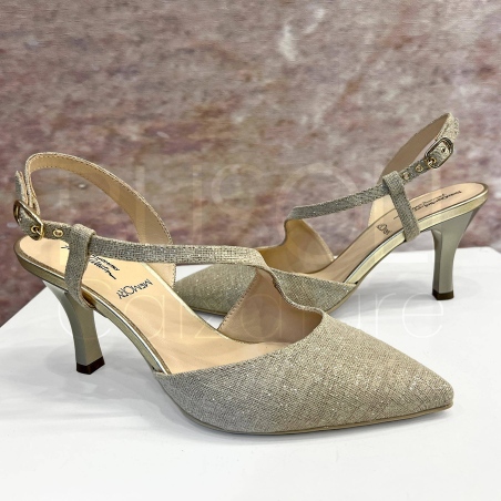 Decolletè Lino Lurex