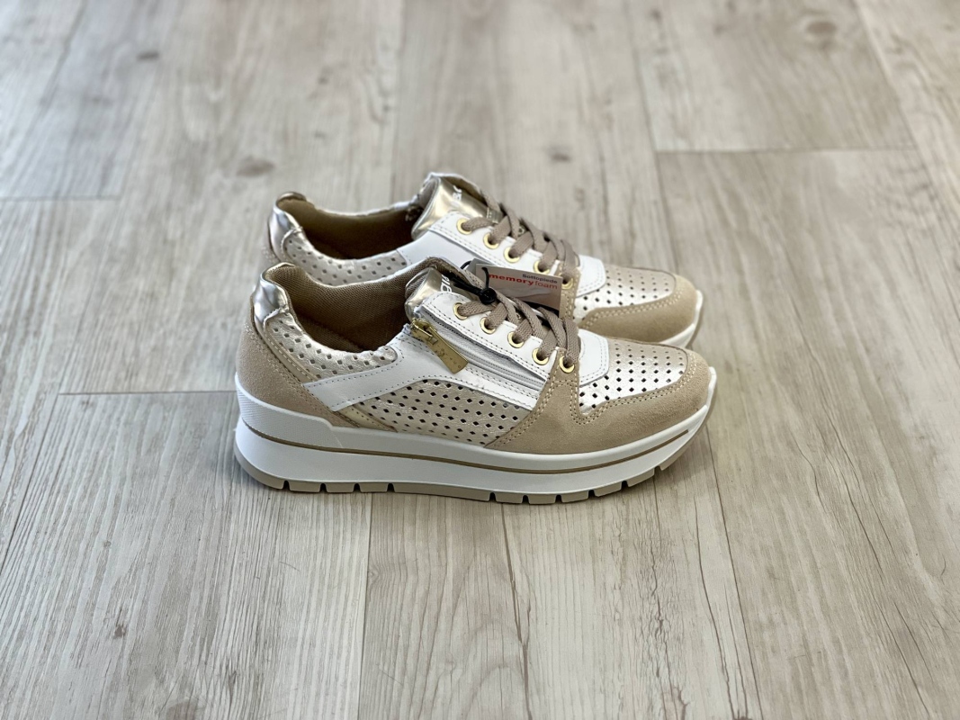 Sneaker Casual Traforata con Zip