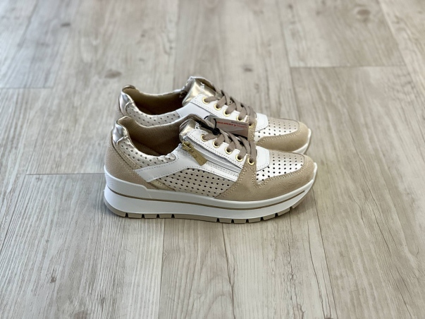 Sneaker Casual Traforata con Zip