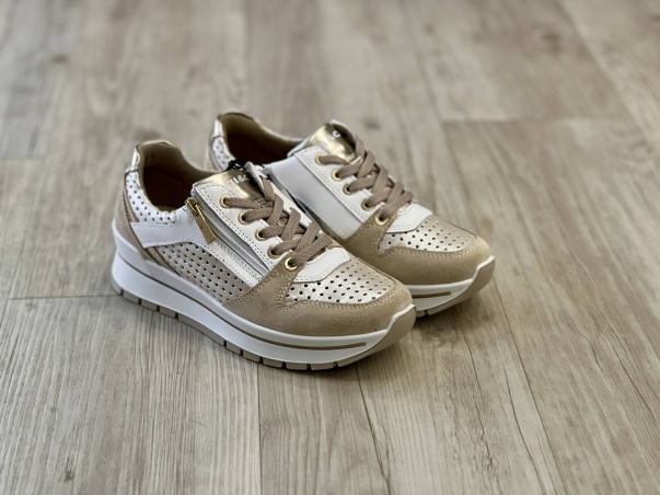 Sneaker Casual Traforata con Zip
