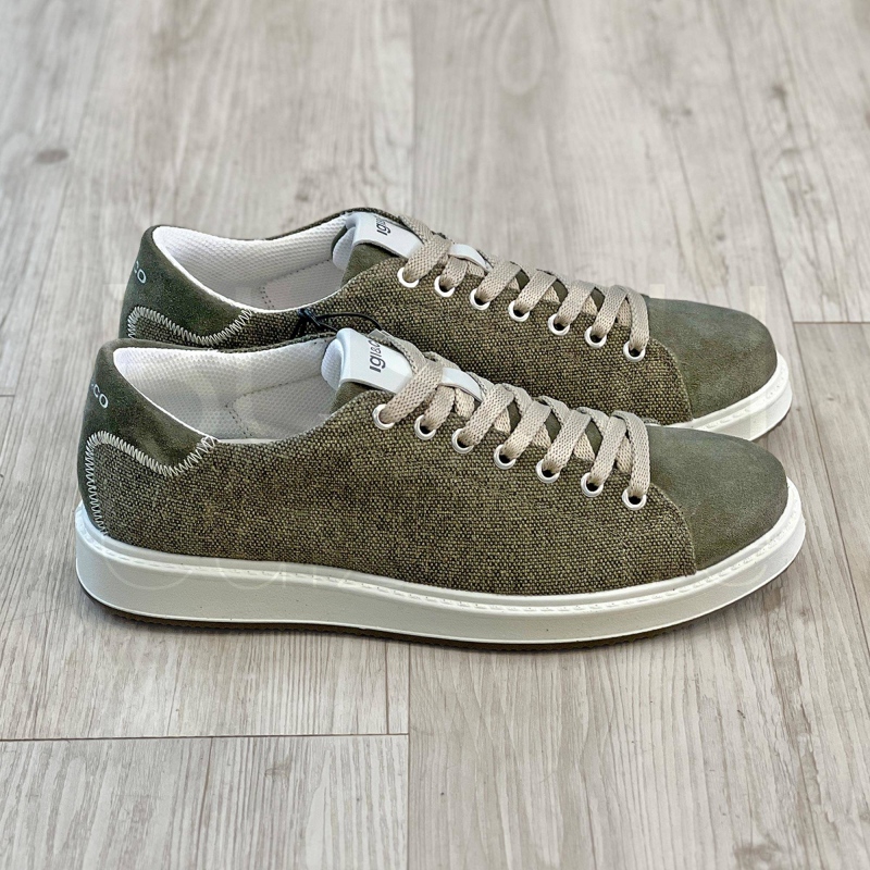 Sneaker Tela e Camoscio