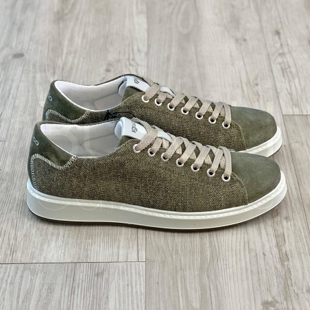 Sneaker Tela e Camoscio