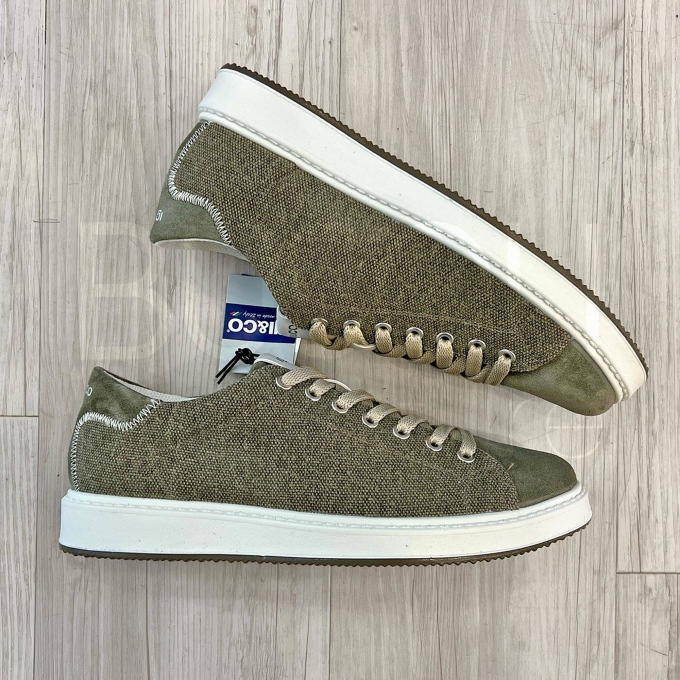 Sneaker Tela e Camoscio
