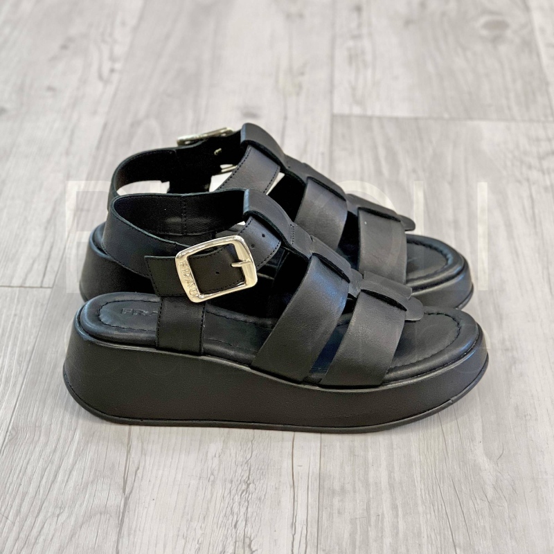 Sandalo Zeppa Nero