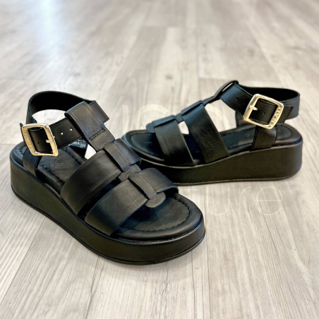 Sandalo Zeppa Nero