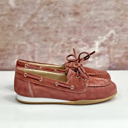 Mocassino Stringato Camoscio