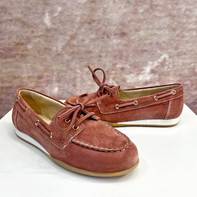 Mocassino Stringato Camoscio